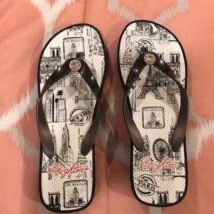 Brighton city flip flops
